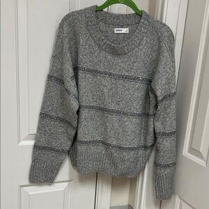 Gray Striped Women's Sweater Sonoma